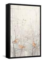 Birds in Trees I Brown-Julia Purinton-Framed Stretched Canvas