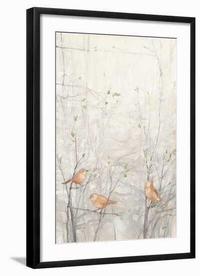 Birds in Trees I Brown-Julia Purinton-Framed Art Print