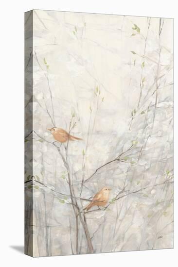 Birds in Trees II Brown-Julia Purinton-Stretched Canvas
