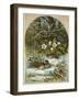 Birds in Winter-English School-Framed Giclee Print