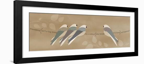 Birds Life - Best Friends Natural-Dominique Vari-Framed Art Print