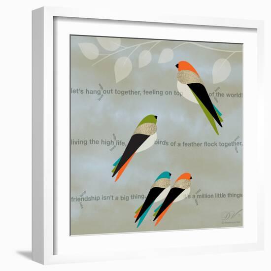Birds Life - Friendship-Dominique Vari-Framed Art Print