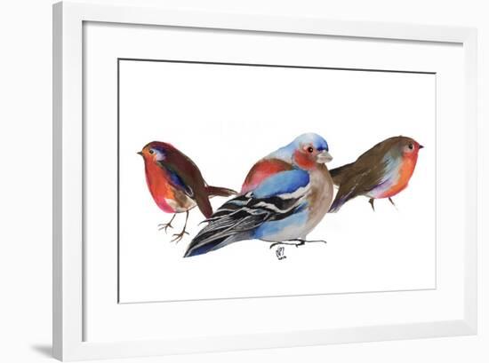 Birds of a feather, 2011, ink on paper-Nancy Moniz Charalambous-Framed Giclee Print