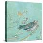 Birds of a Feather with Teal-Kellie Day-Stretched Canvas