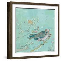 Birds of a Feather with Teal-Kellie Day-Framed Art Print