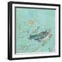 Birds of a Feather with Teal-Kellie Day-Framed Art Print