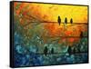 Birds Of A Feather-Megan Aroon Duncanson-Framed Stretched Canvas