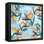 Birds of Paradise Pattern-Bee Sturgis-Framed Stretched Canvas