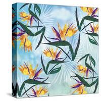 Birds of Paradise Pattern-Bee Sturgis-Stretched Canvas