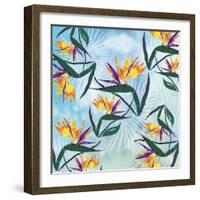 Birds of Paradise Pattern-Bee Sturgis-Framed Art Print