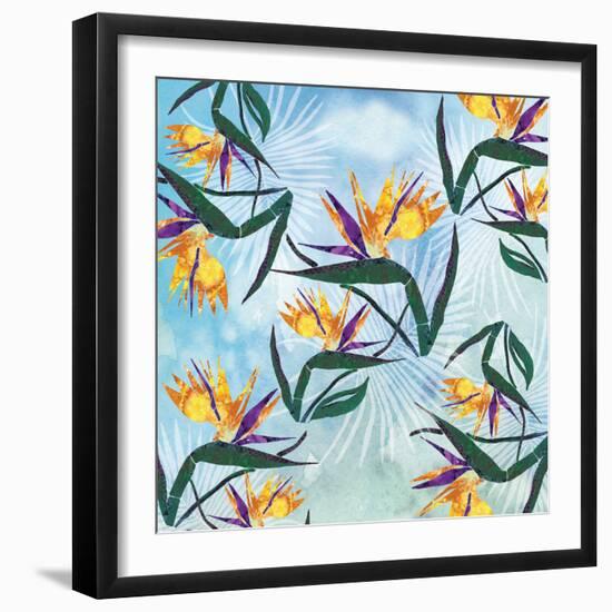 Birds of Paradise Pattern-Bee Sturgis-Framed Art Print