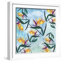 Birds of Paradise Pattern-Bee Sturgis-Framed Art Print