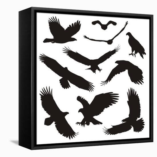 Birds of Prey-elvil-Framed Stretched Canvas