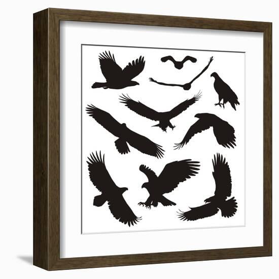 Birds of Prey-elvil-Framed Art Print