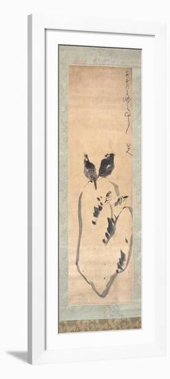 Birds on a Lake Rock, 1690-Zhu Da-Framed Giclee Print