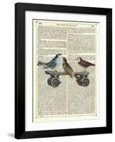 Birds on a Skateboard-Marion Mcconaghie-Framed Art Print