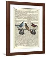 Birds on a Skateboard-Marion Mcconaghie-Framed Art Print