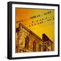 Birds on a Wire I-James McMasters-Framed Art Print