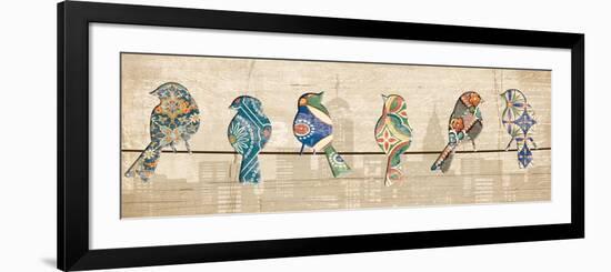 Birds on a Wire Mate-Piper Ballantyne-Framed Art Print