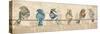 Birds on a Wire Mate-Piper Ballantyne-Stretched Canvas