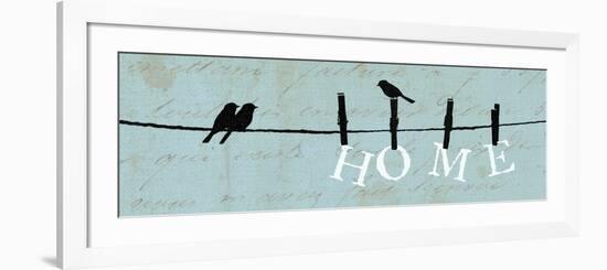 Birds on a Wire-Pela Design-Framed Art Print