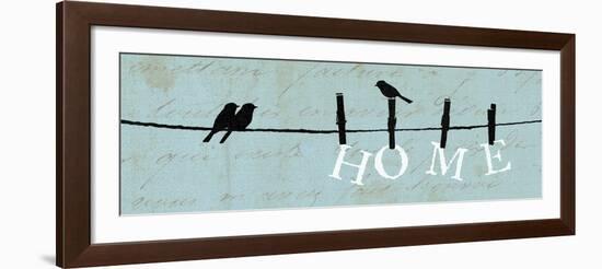 Birds on a Wire-Pela Design-Framed Art Print