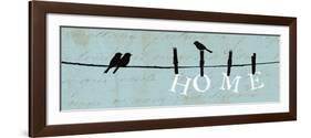 Birds on a Wire-Pela Design-Framed Art Print