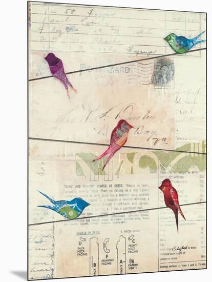 Birds on a Wire-Courtney Prahl-Mounted Art Print