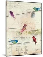 Birds on a Wire-Courtney Prahl-Mounted Art Print