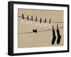 Birds on a Wire-Pela Design-Framed Art Print