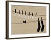 Birds on a Wire-Pela Design-Framed Art Print