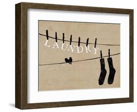 Birds on a Wire-Pela Design-Framed Art Print