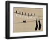 Birds on a Wire-Pela Design-Framed Art Print