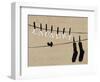 Birds on a Wire-Pela Design-Framed Art Print