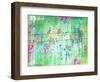 Birds on a Wire-Jennifer McCully-Framed Premium Giclee Print