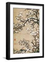 Birds on Aronia Branch-Jakuchu Ito-Framed Giclee Print