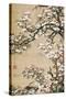 Birds on Aronia Branch-Jakuchu Ito-Stretched Canvas