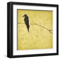 Birds On Branch-Jace Grey-Framed Art Print