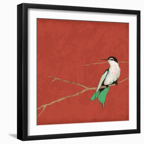 Birds On Branch-Jace Grey-Framed Art Print