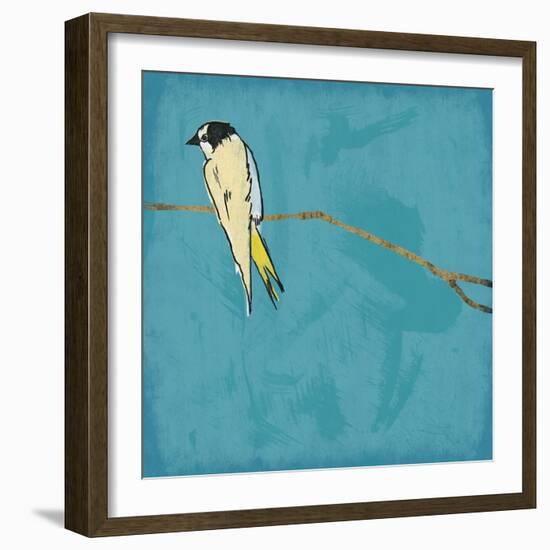 Birds On Branch-Jace Grey-Framed Art Print