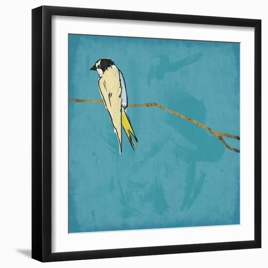 Birds On Branch-Jace Grey-Framed Art Print