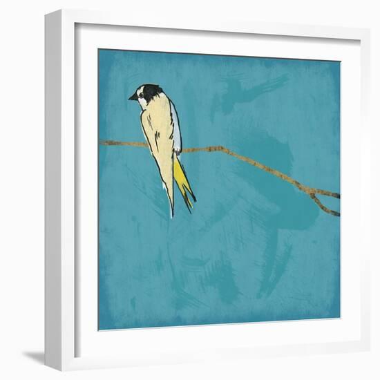 Birds On Branch-Jace Grey-Framed Art Print