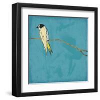 Birds On Branch-Jace Grey-Framed Art Print