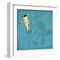 Birds On Branch-Jace Grey-Framed Art Print