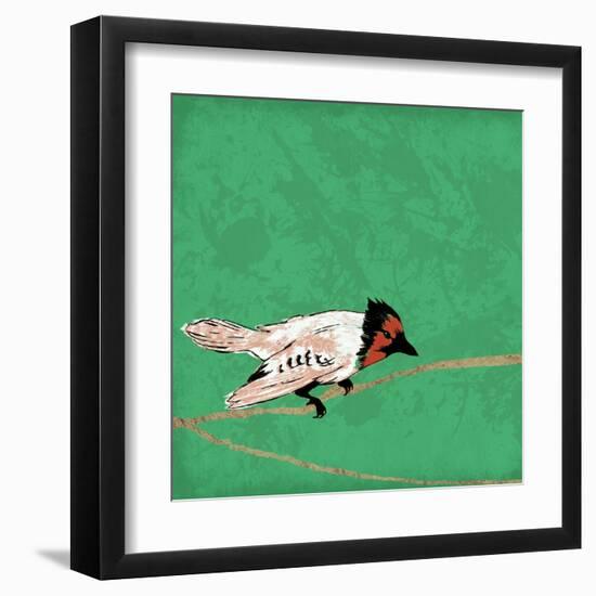 Birds On Branch-Jace Grey-Framed Art Print