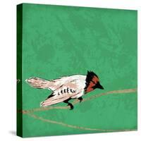 Birds On Branch-Jace Grey-Stretched Canvas