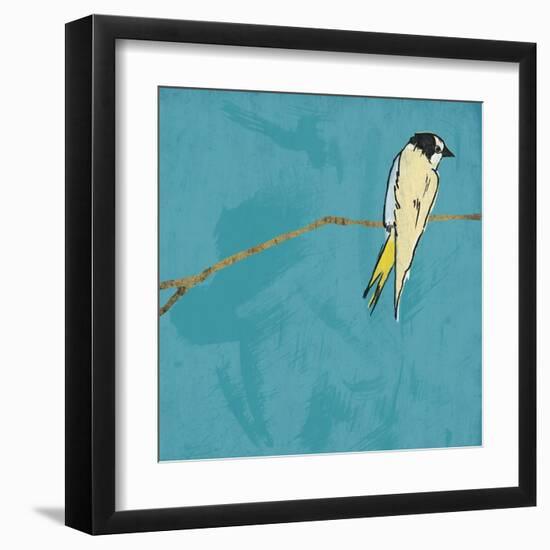 Birds On Branch-Jace Grey-Framed Art Print