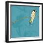 Birds On Branch-Jace Grey-Framed Art Print