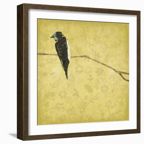 Birds On Branch-Jace Grey-Framed Art Print