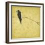 Birds On Branch-Jace Grey-Framed Art Print